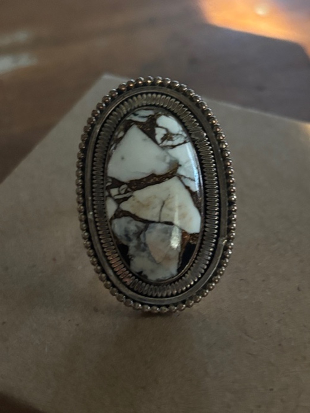 Sterling Silver Wild Horse Adjustable Statement Ring
